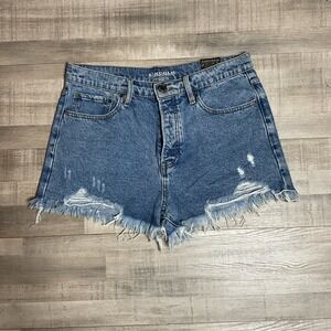 NWT‎ Lincoln Outfitters Denim Cut Off High Rise Button Fly Shorts Women's Sz 14